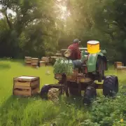 是的我想问一下如果一个农民发现他的田地里有很多蜂蜜他应该要怎么样才能够得到这些蜂蜜呢?