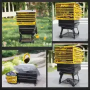 如何使用烤蜜蜂箱神器将蜜蜂包裹在烤架上?